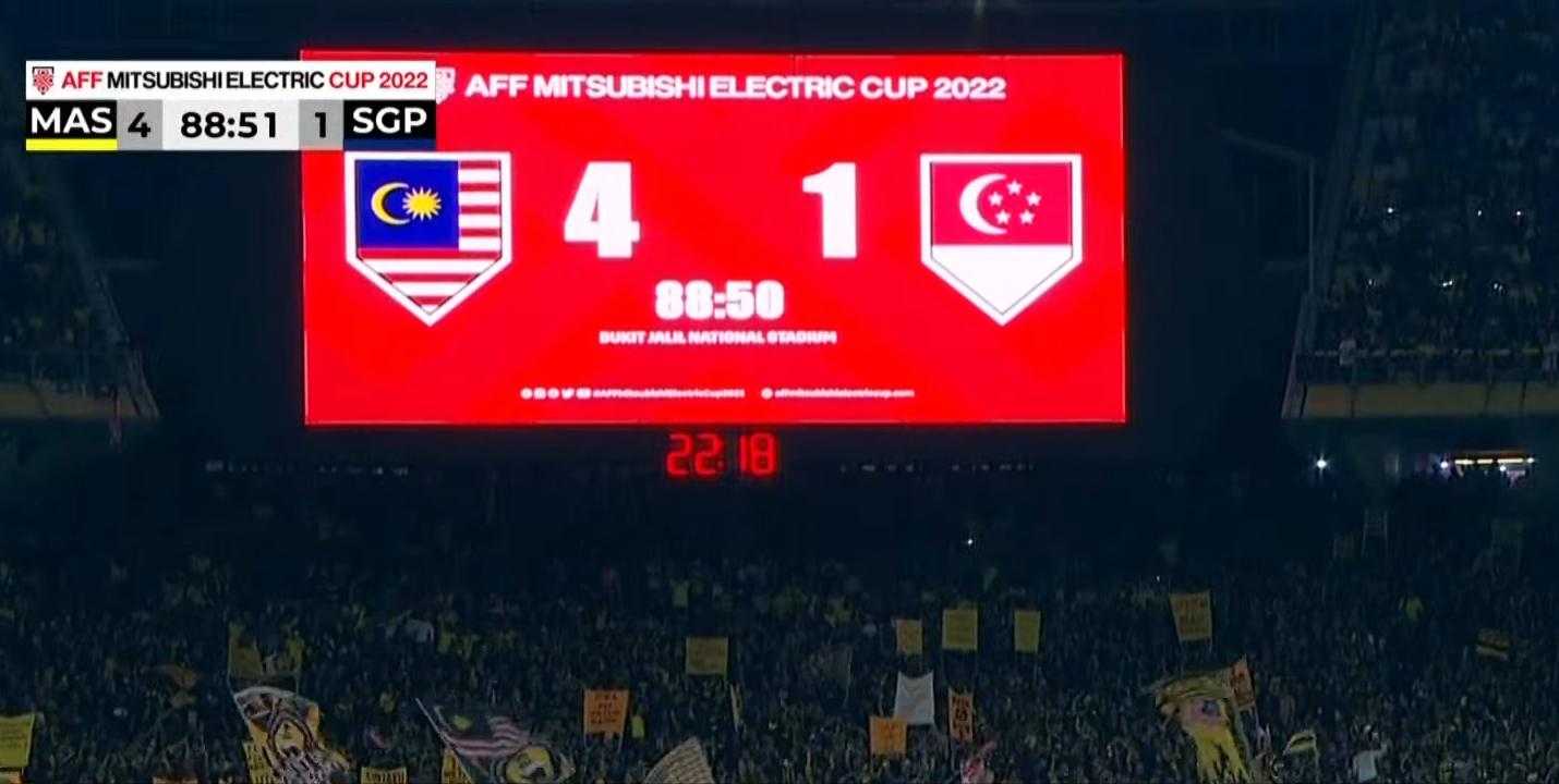 scoreboard with a number of asian teams on it