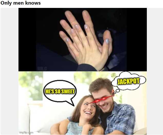 there are two pictures of a man and woman with a ring on their fingers