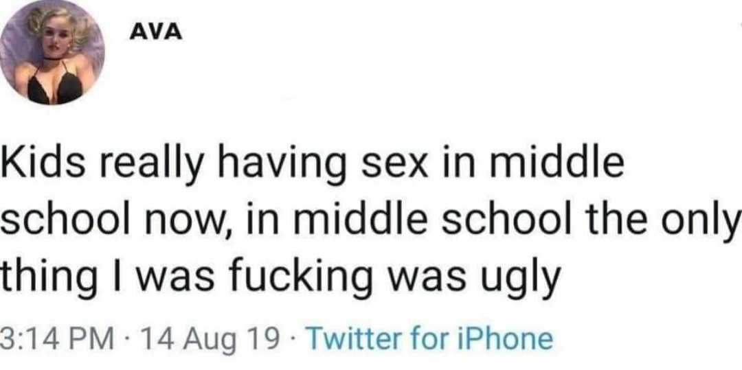 a tweet message from a woman about her school