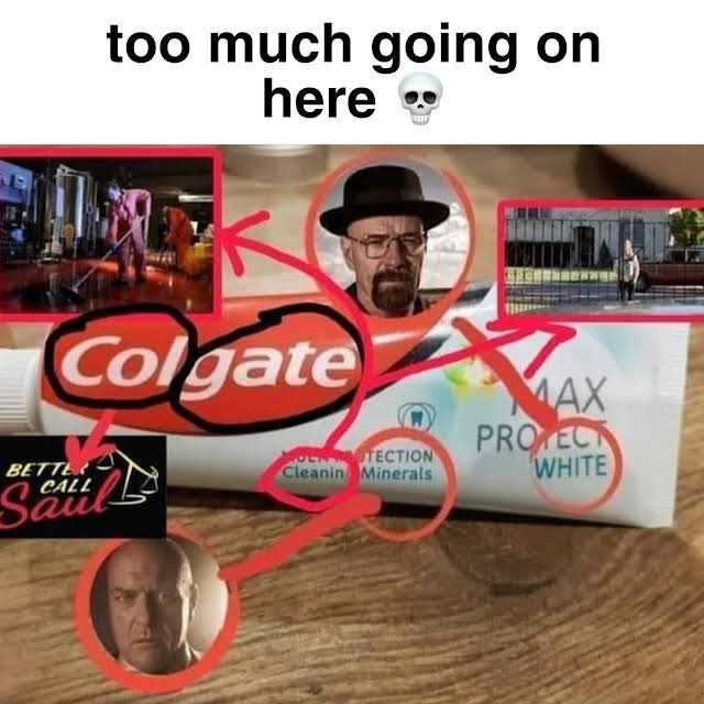 a close up of a tube of toothpaste with a picture of a man on it