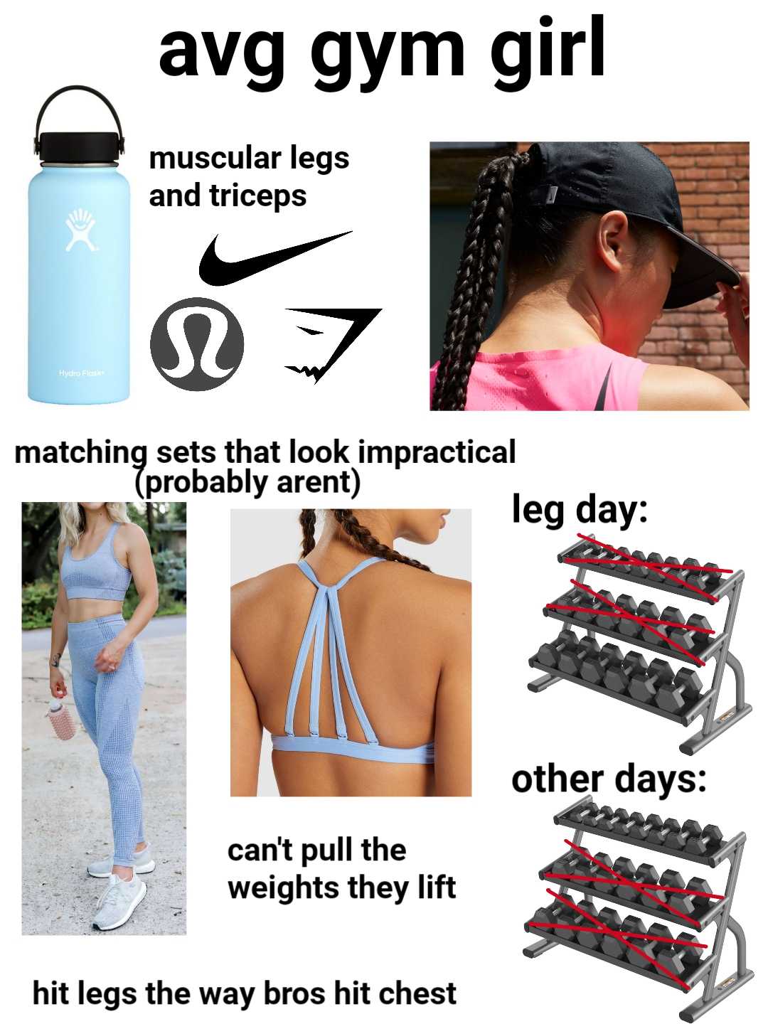 a poster with a picture of a woman in a gym outfit and a water bottle