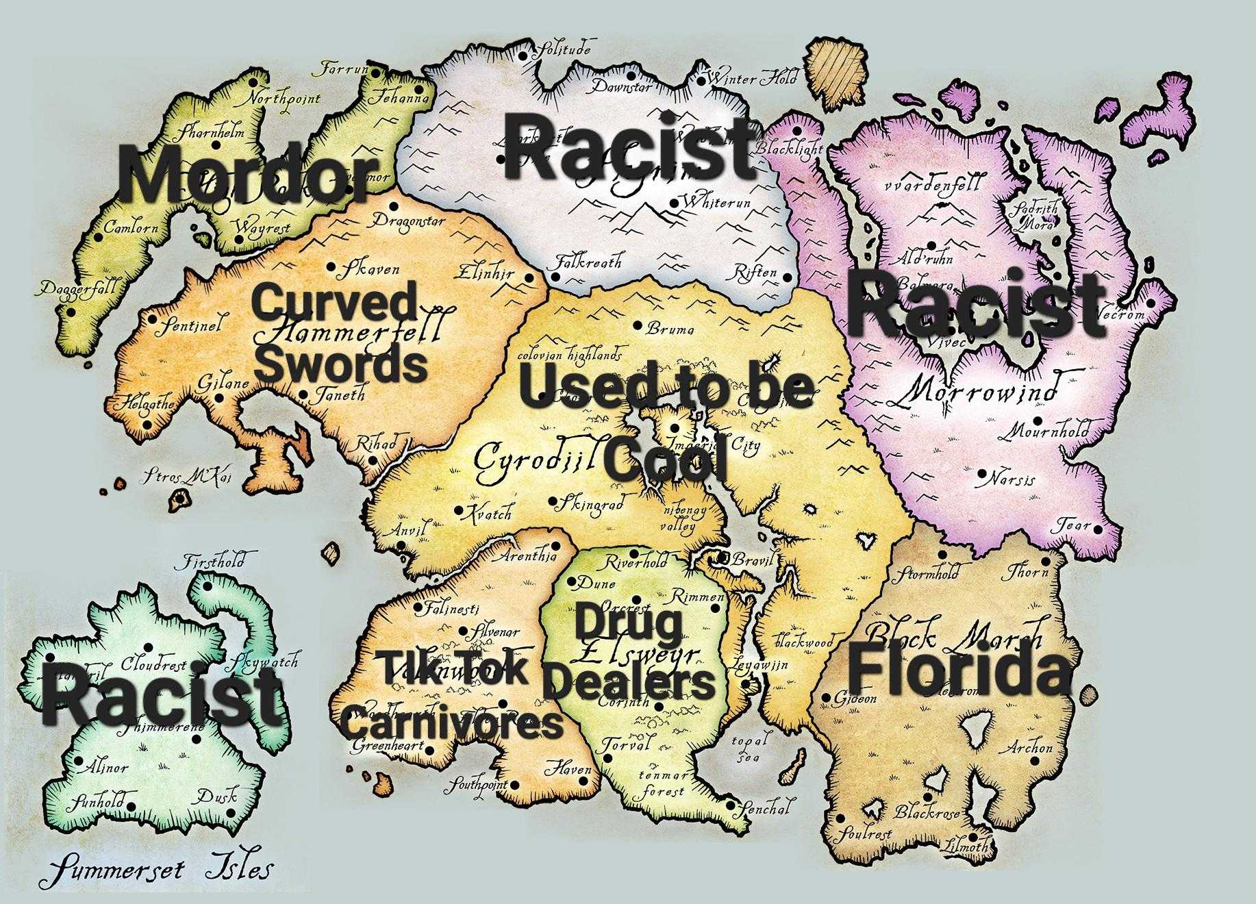 map of the world with different states and their names