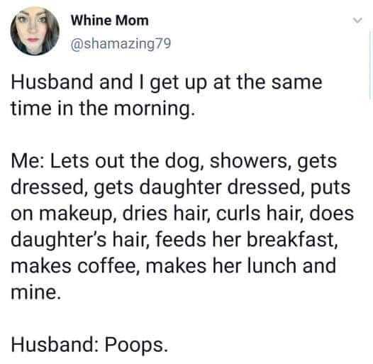 a screenshot of a woman ' s tweeing about her husband