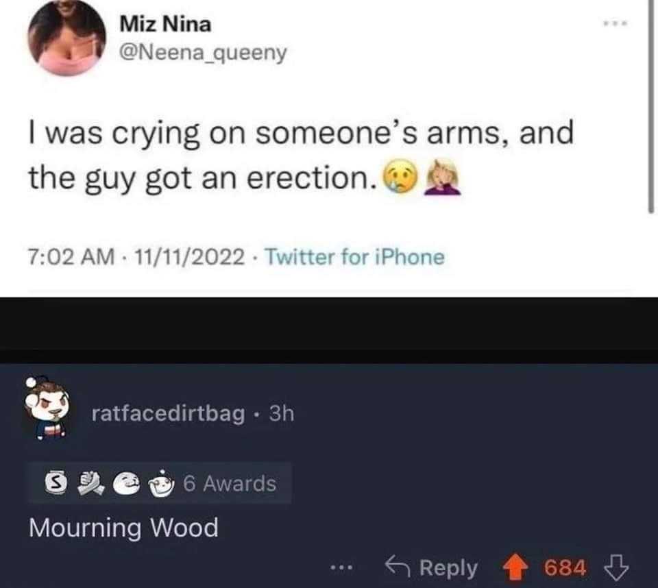 a screenshot of a twee with a picture of a woman crying