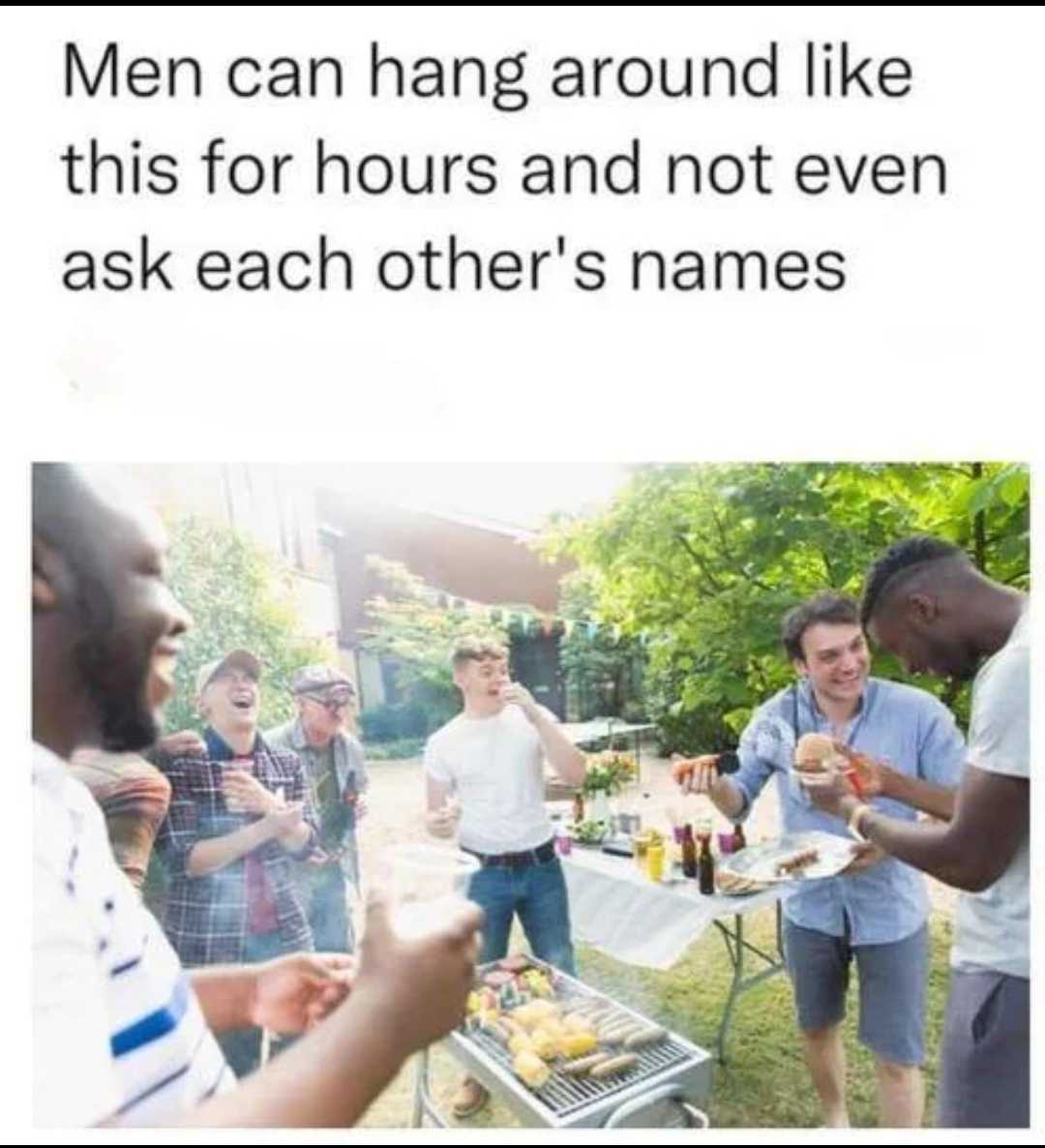 image of a group of men having a barbecue party