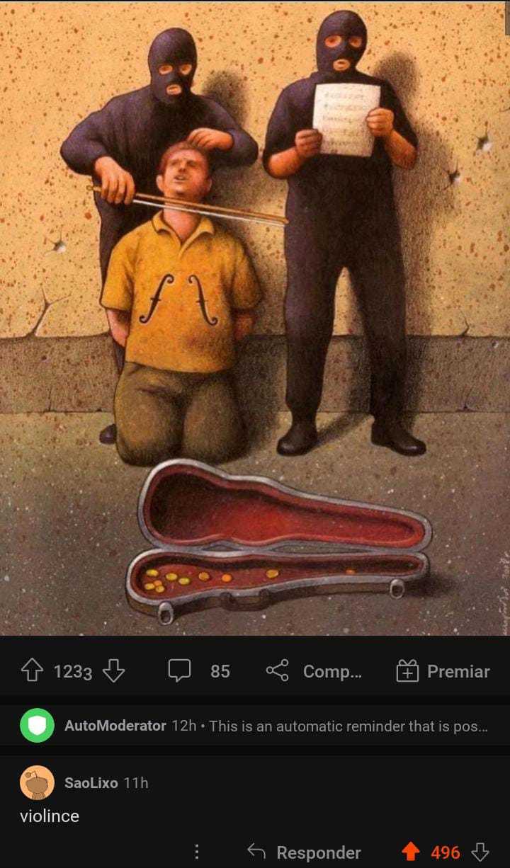 there are two men standing next to a guitar case and a guitar