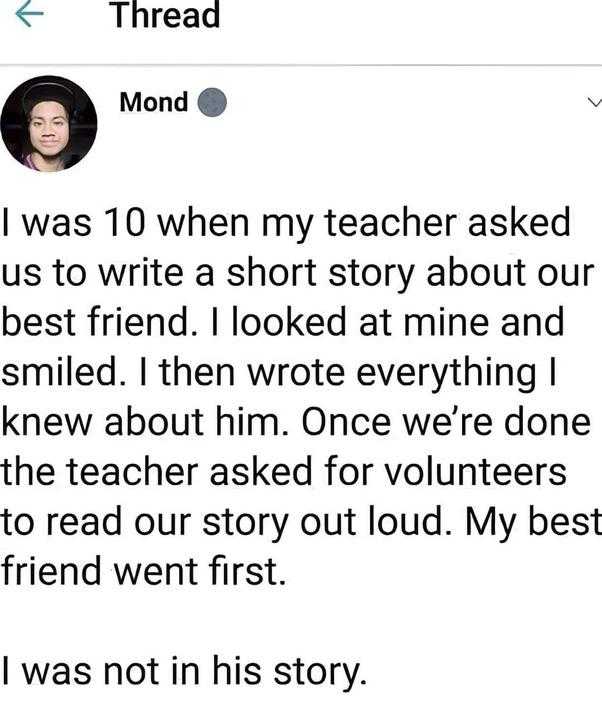 a screenshot of a text message from a teacher about her short story