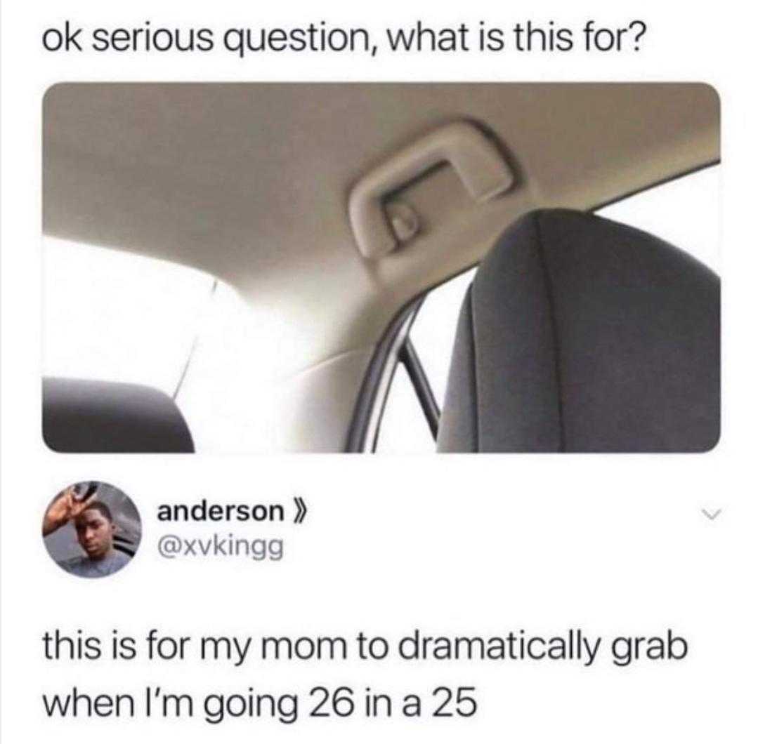 a close up of a car with a seat belt and a picture of a person in the back seat