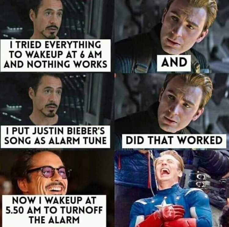 a close up of a bunch of avengers memes with caption