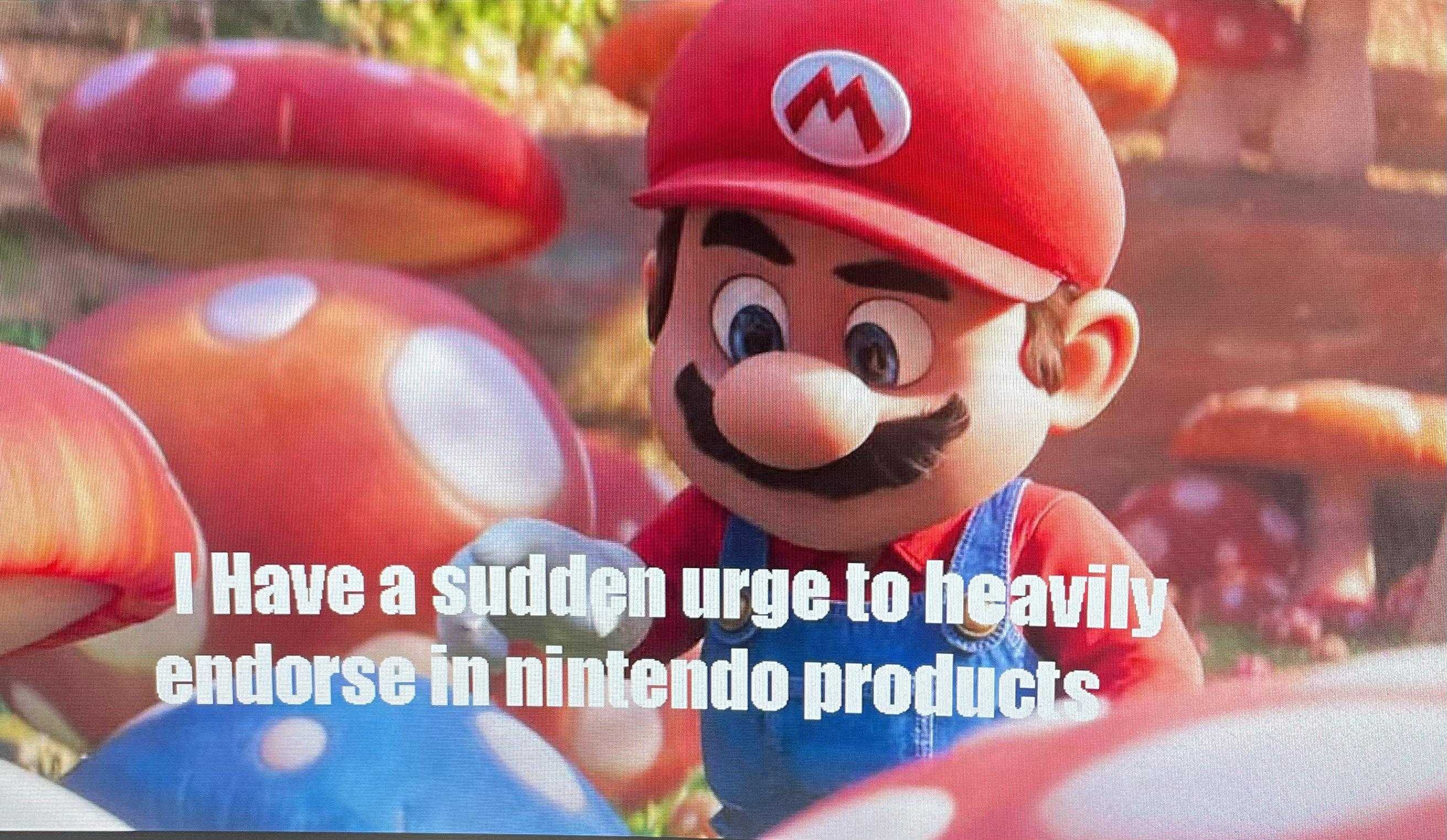 there is a picture of a mario bros character with a quote