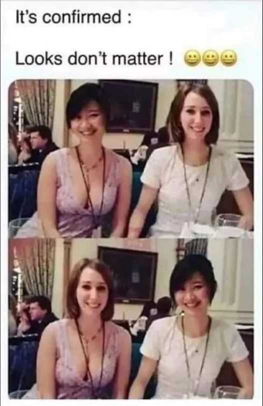 there are two pictures of a woman sitting at a table