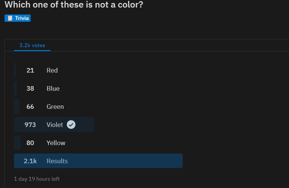 a screenshot of a cell phone showing a number of different colors