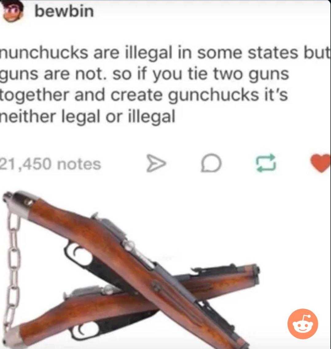 a close up of a pair of guns on a chain