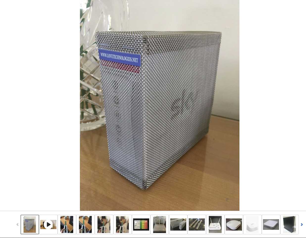 a close up of a computer screen with a picture of a box