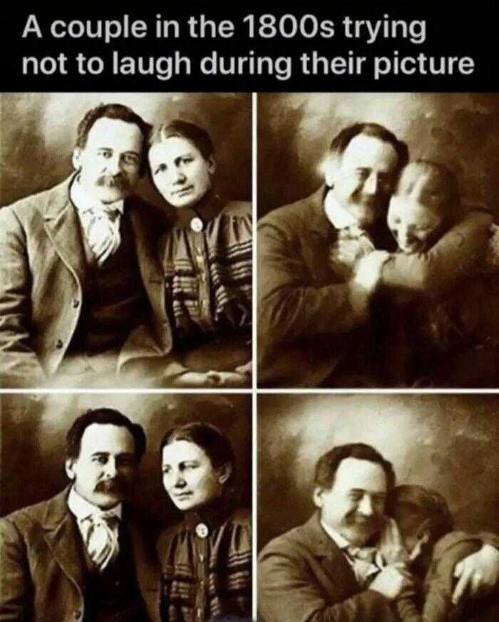 a group of pictures of a man and woman posing for a picture