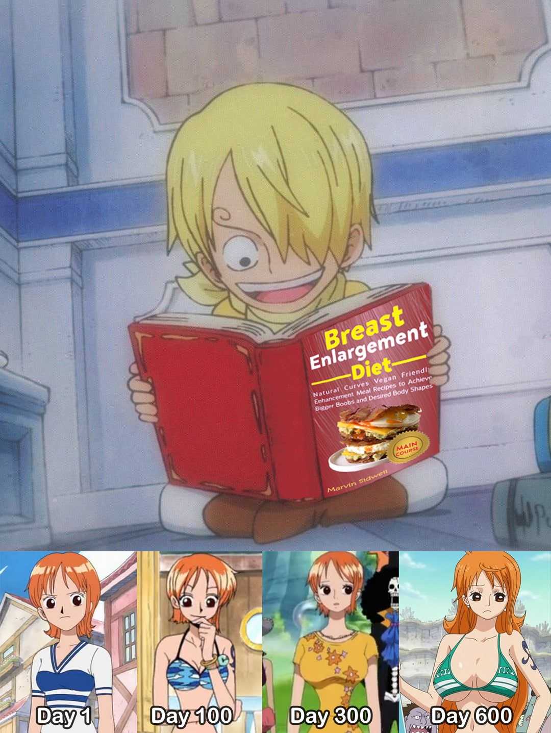 anime characters reading a book in a row with the same time