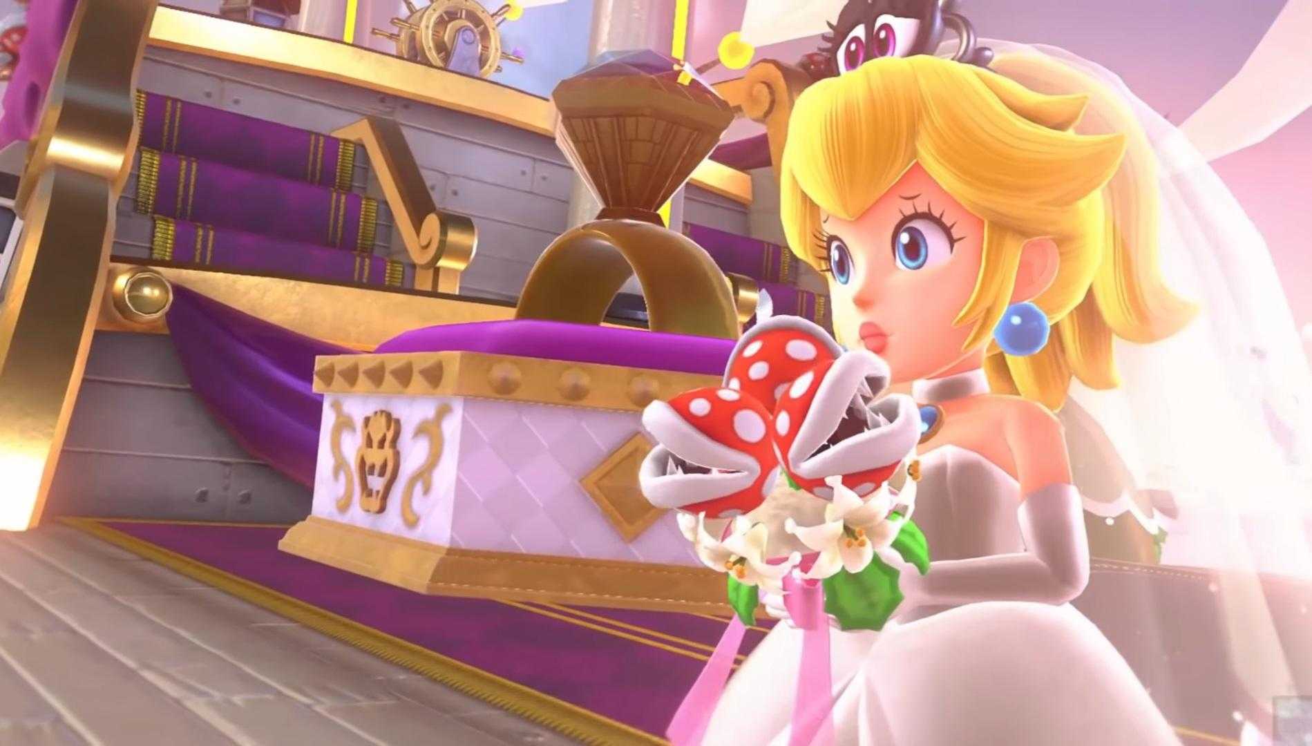 nintendo ' s new princess peachie is getting married in mario kart