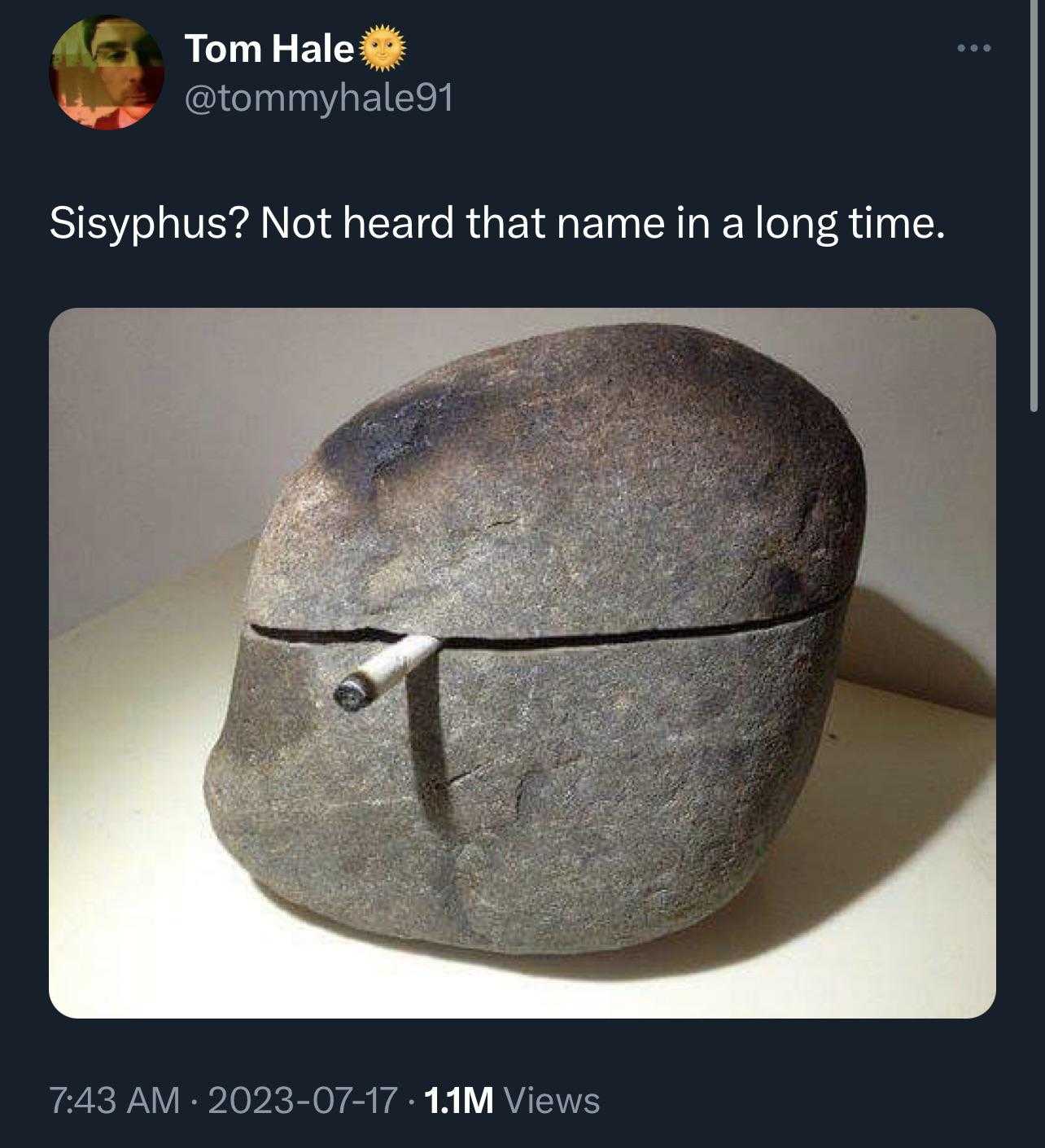 stone helmet with a hole in the middle of it