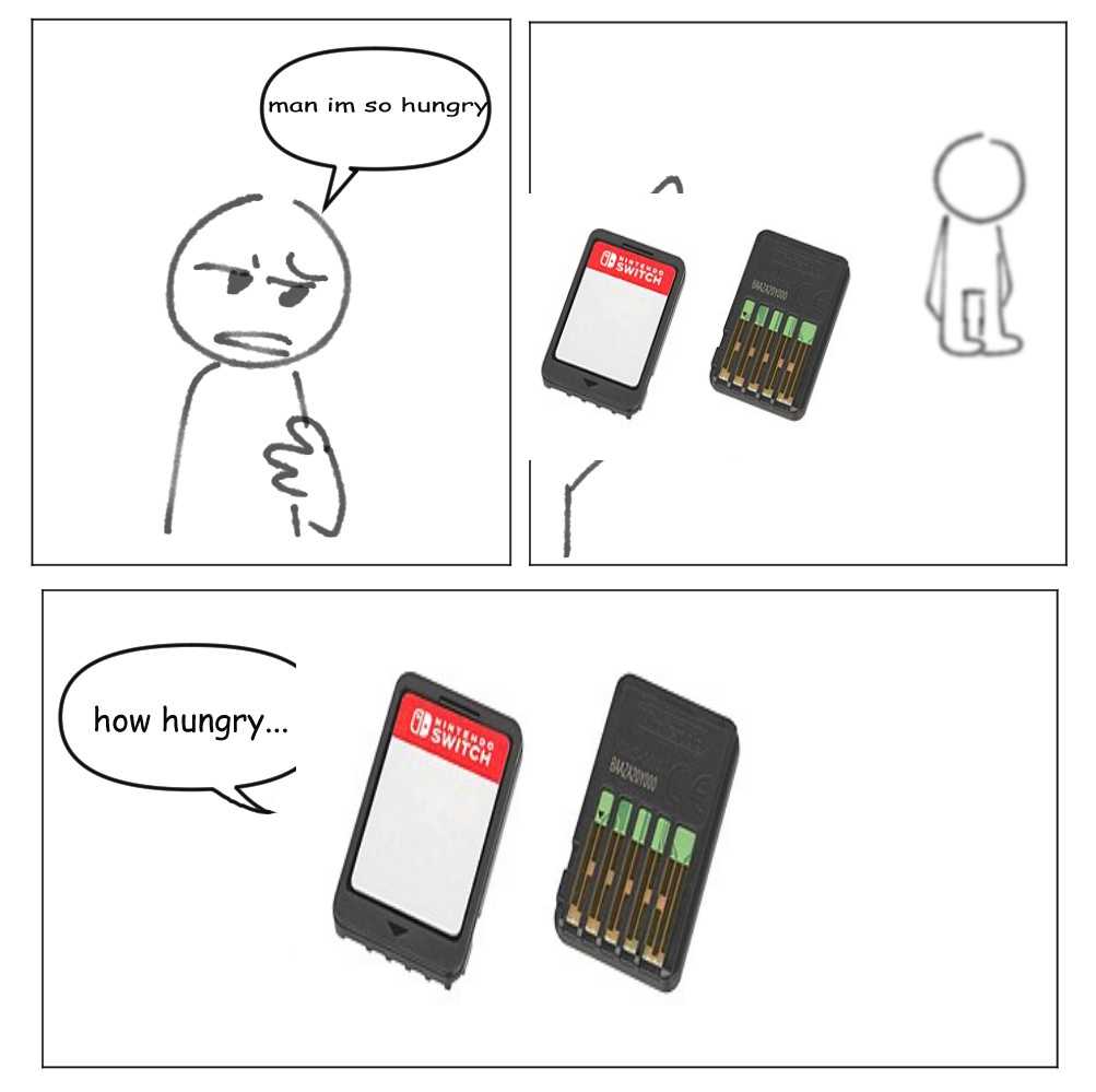 a cartoon of a cell phone with a sticker on it and a sticker saying how hungry