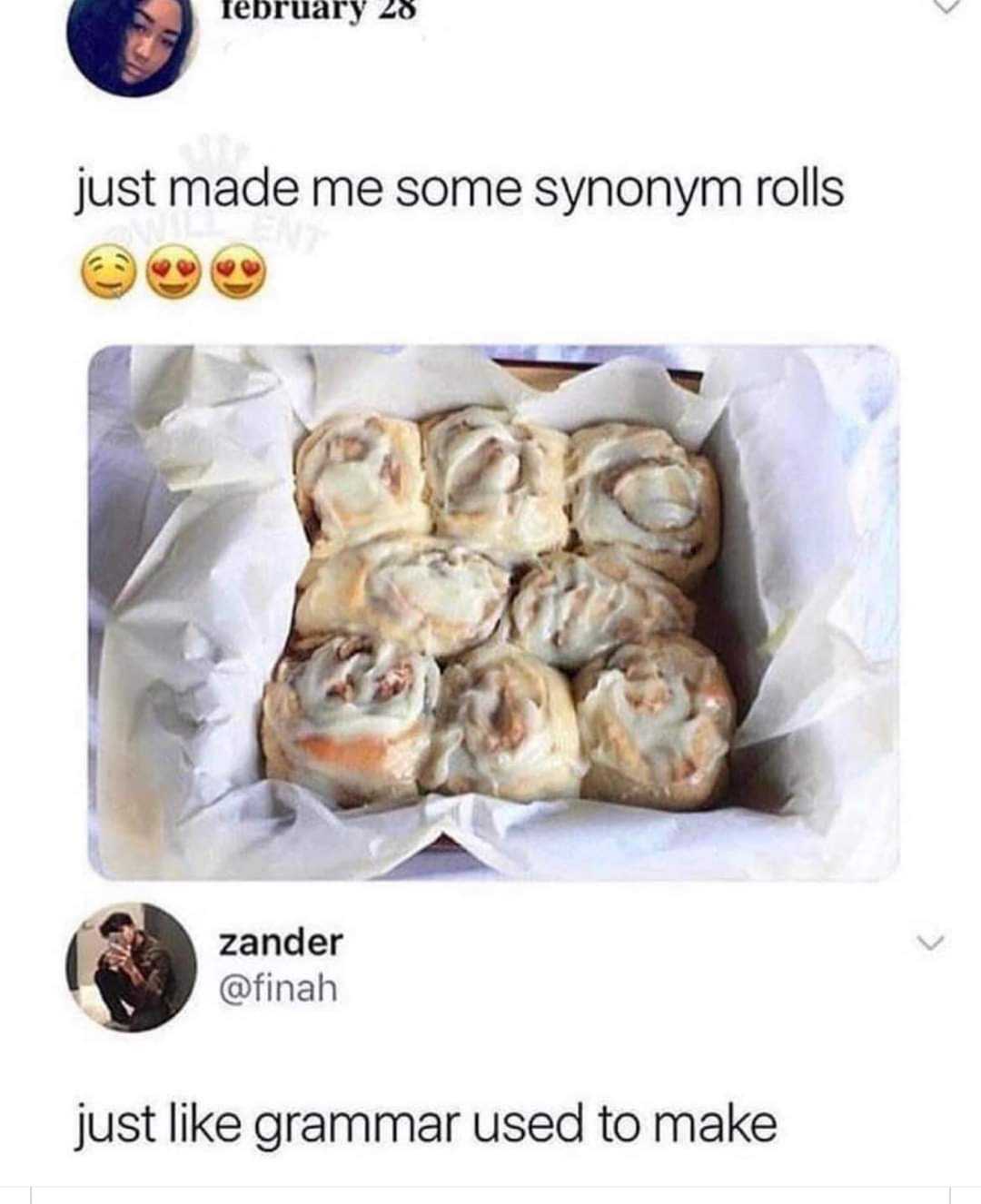 araff instagrams a picture of a box of cinnamon rolls