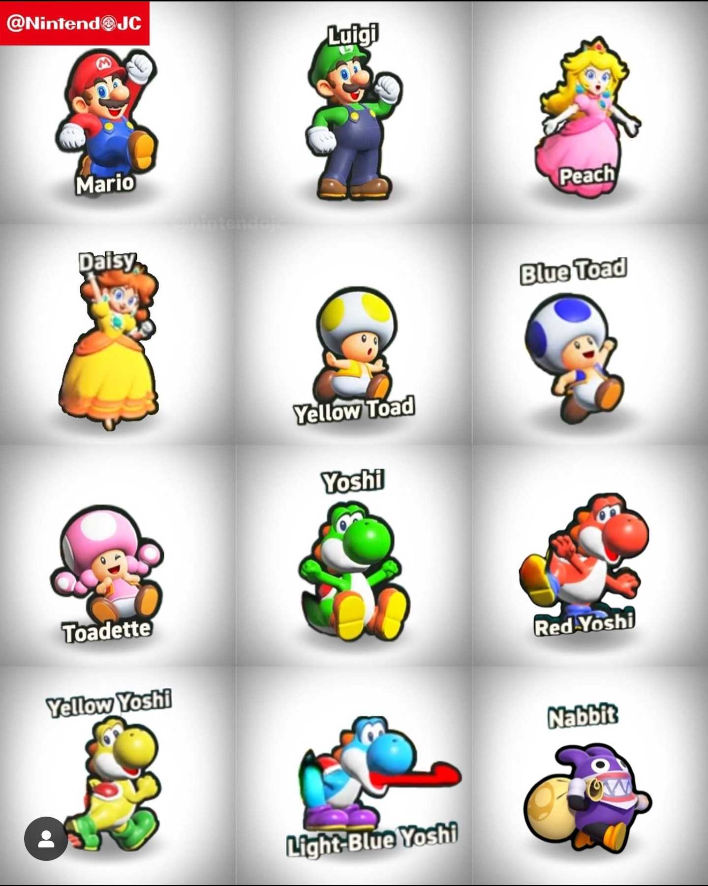 a close up of a bunch of different nintendo characters