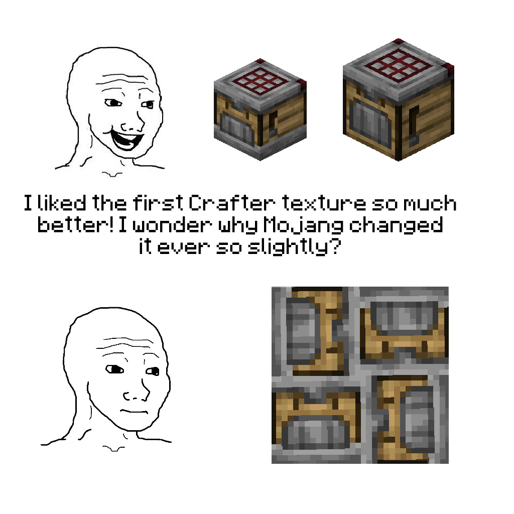 a cartoon picture of a man with a box and a cube