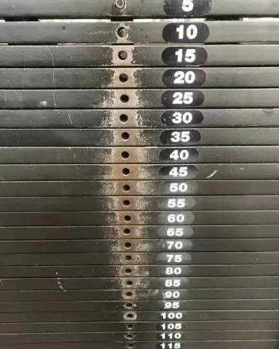 there are a lot of numbers on a metal plate on a table