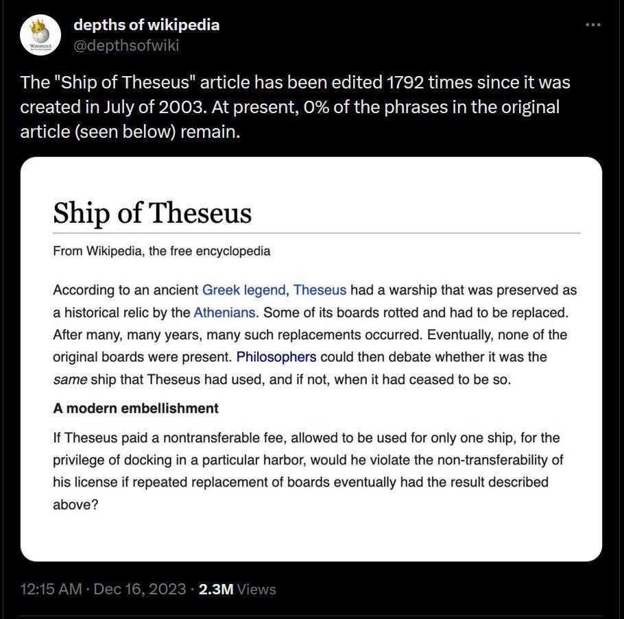 a screenshot of a twee with a message about the ship of the dead