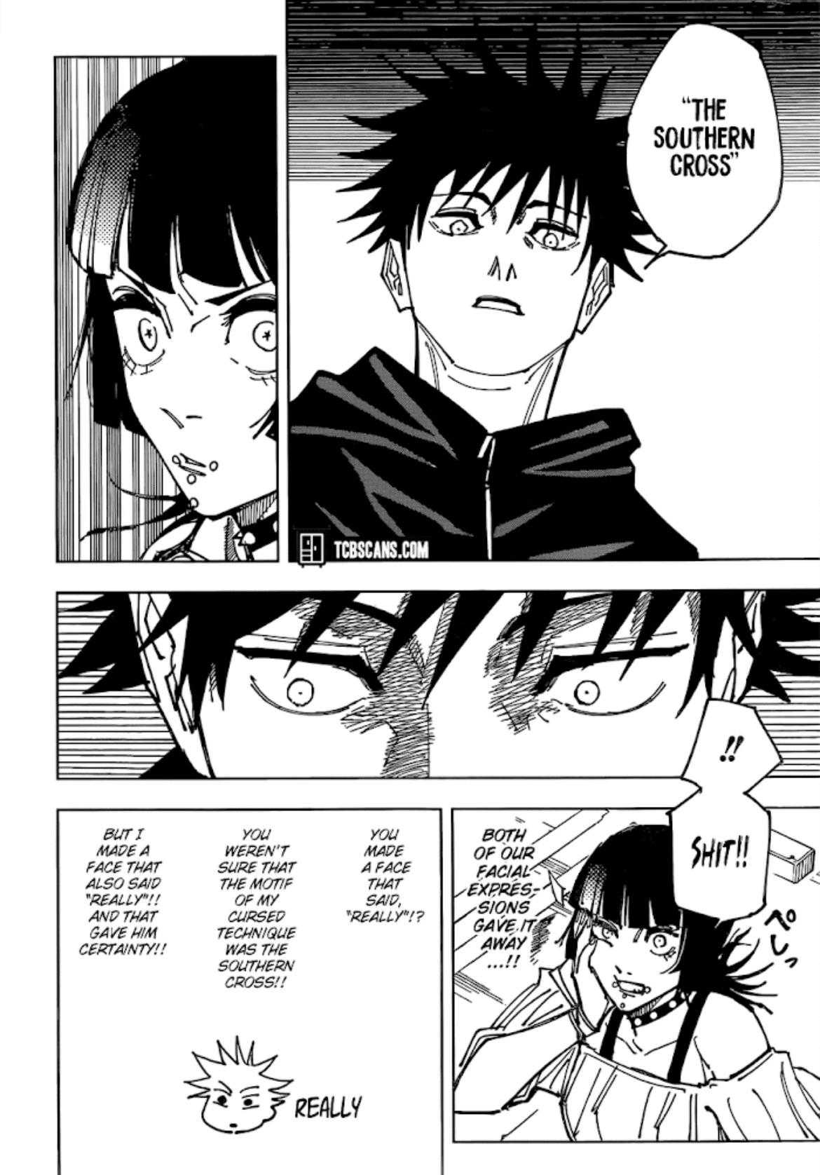 a page from the manga, showing a man and woman in black and white