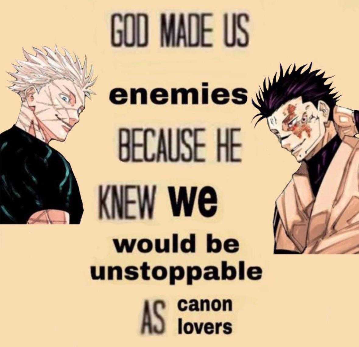 a picture taken from a cartoon of two men with a quote on them