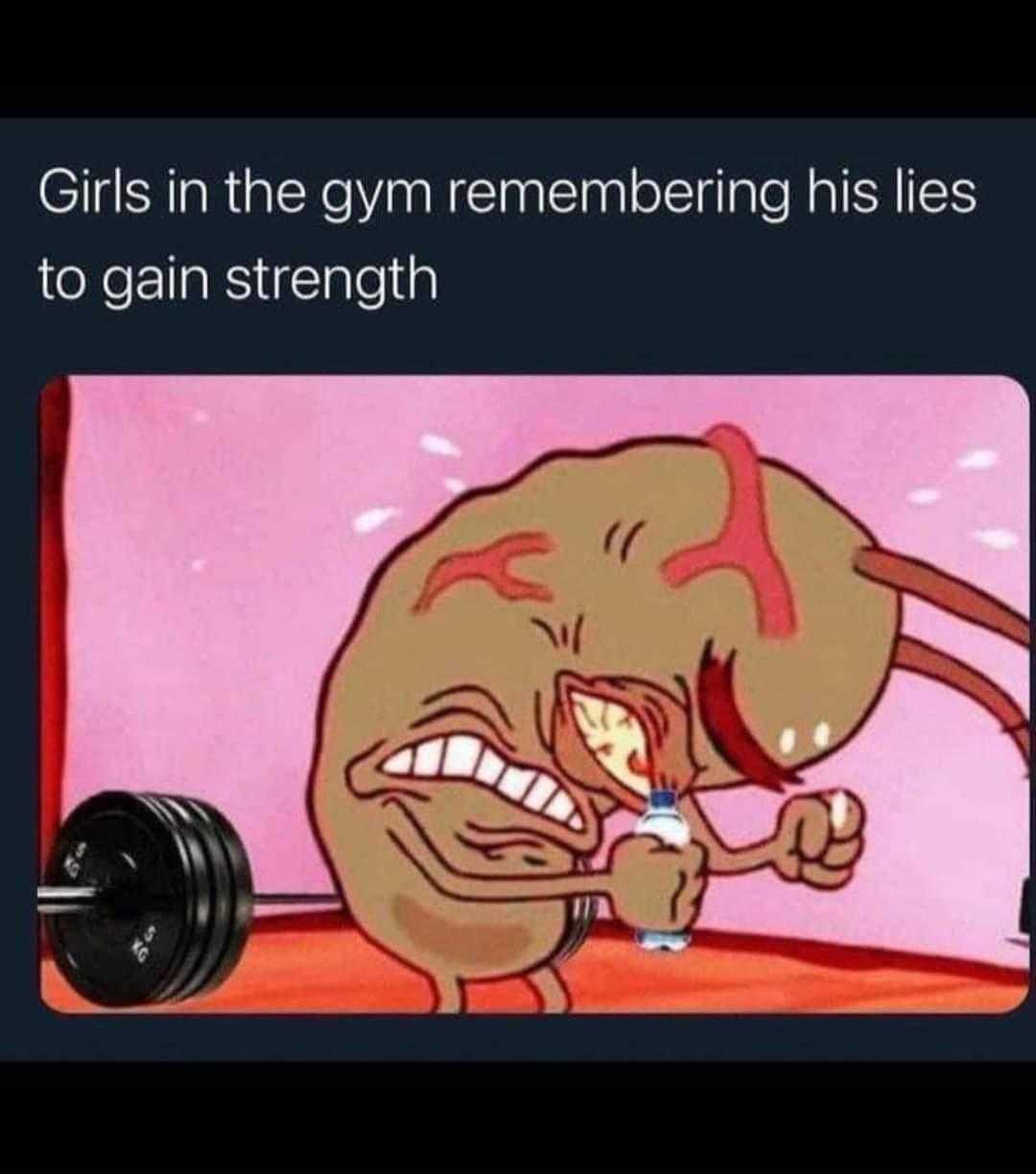 a cartoon image of a man with a barbell and a woman with a barbell