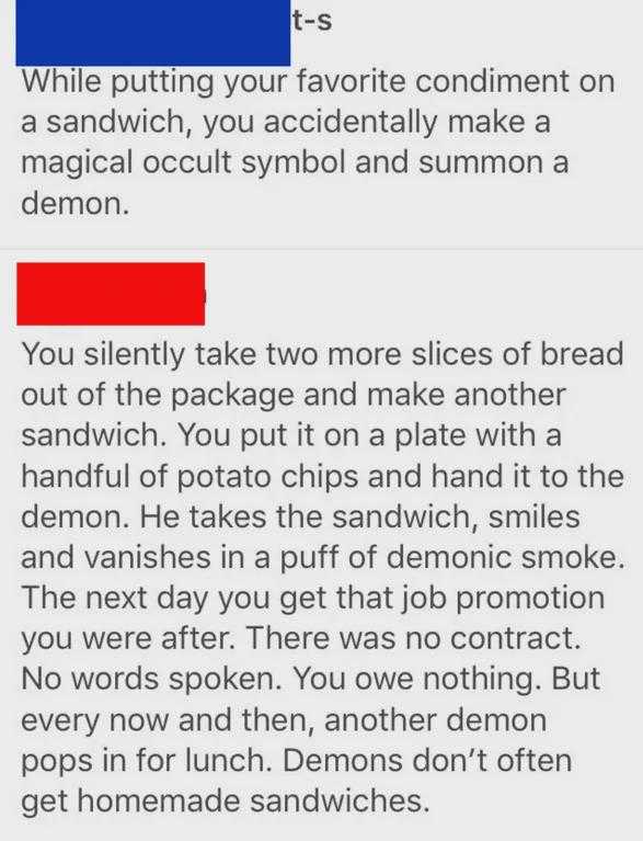 a screenshot of a text message from a woman about the dangers of eating