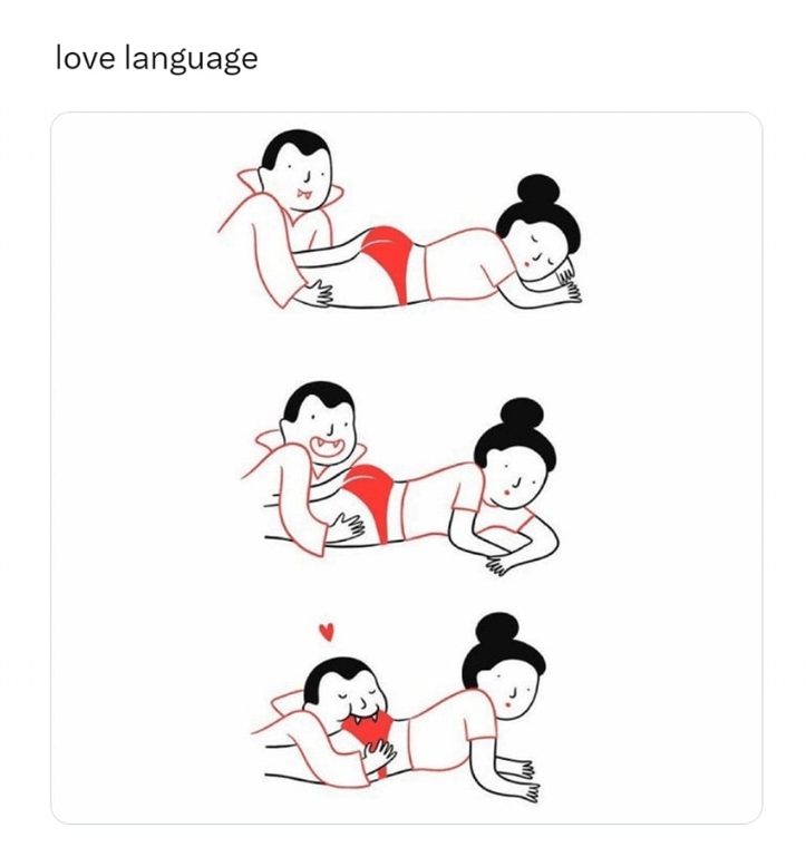 a cartoon of a woman laying on her stomach while reading a book