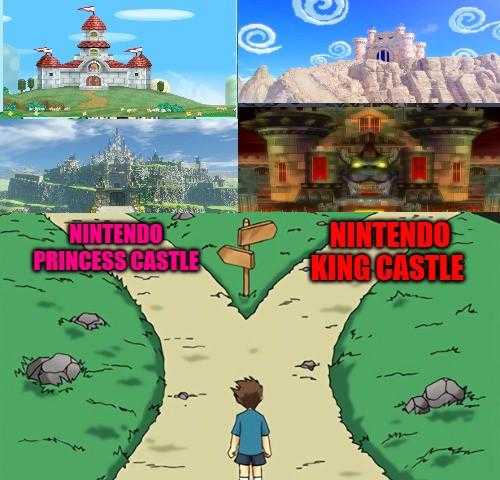 a picture taken from nintendo ' s wii game, and a picture of a cartoon character