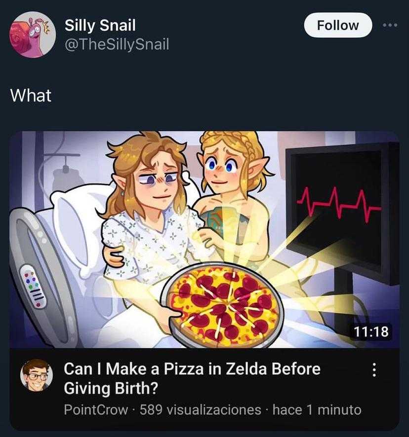 someone is giving birth a pizza in zeia before giving birth