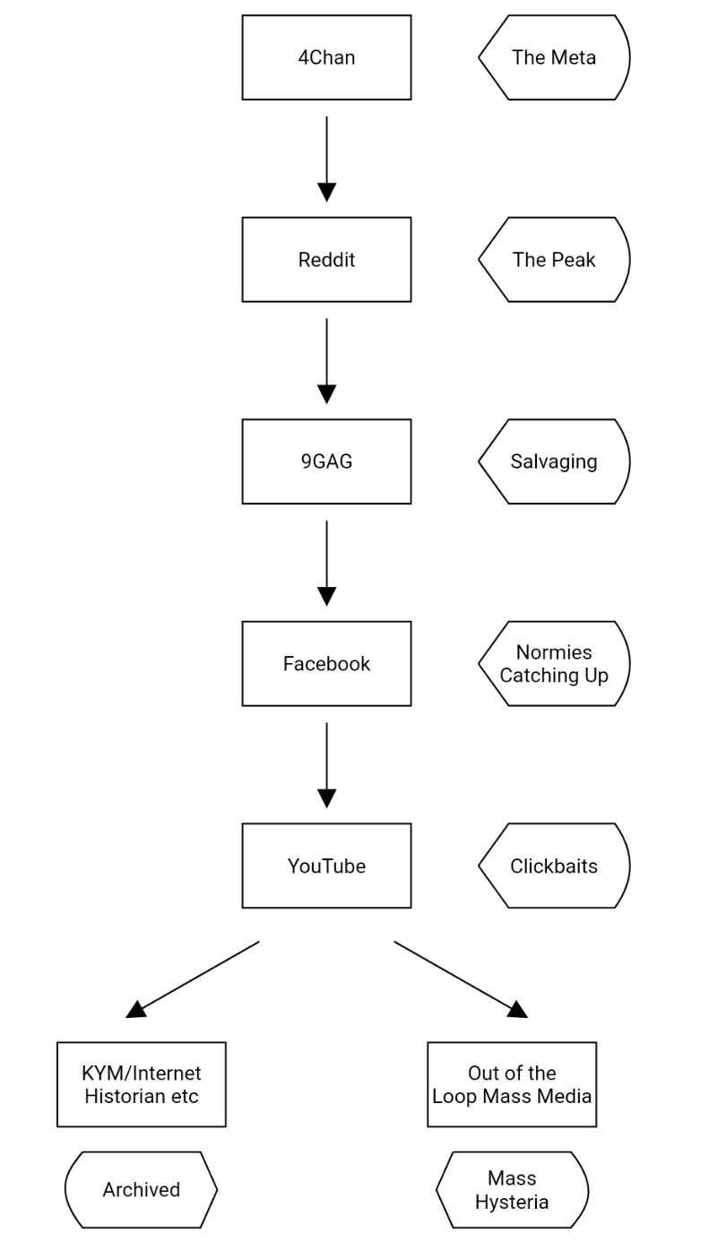 a diagram of a social network with several different types of social