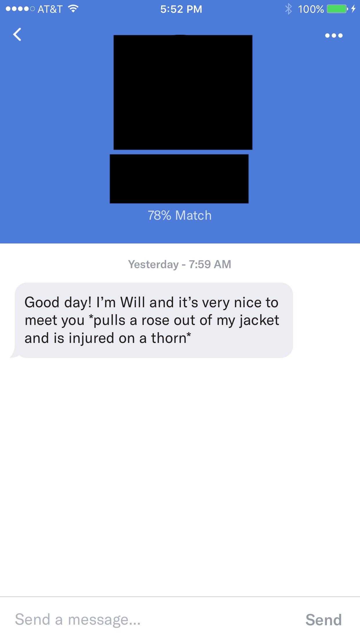 a close up of a text message from a person on a cell phone