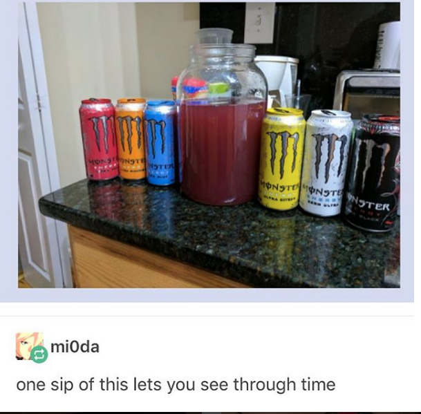 a close up of a counter with a variety of drinks