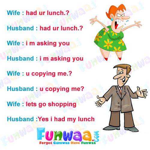 a cartoon picture of a man and woman talking to each other