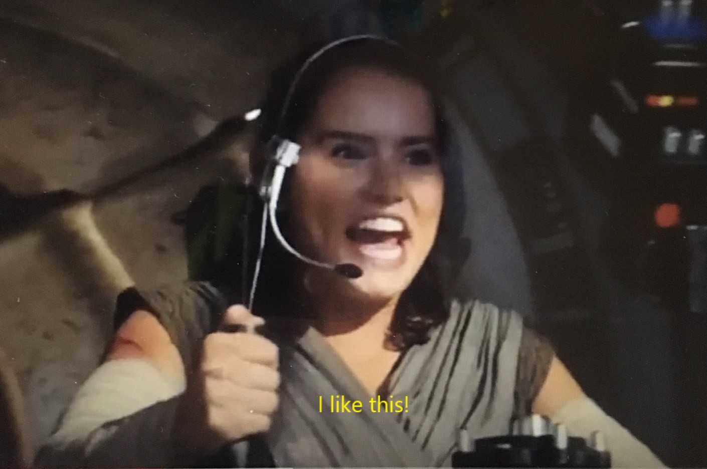 woman in a star wars costume holding a pair of scissors