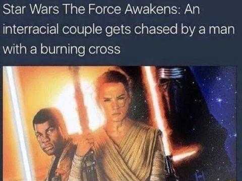 a picture taken from a twitter account of a star wars movie