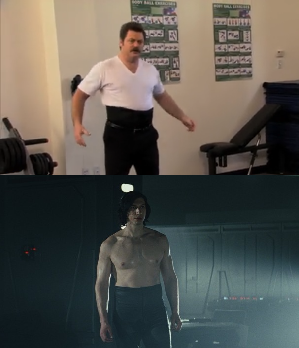 there are two pictures of a man in a gym room