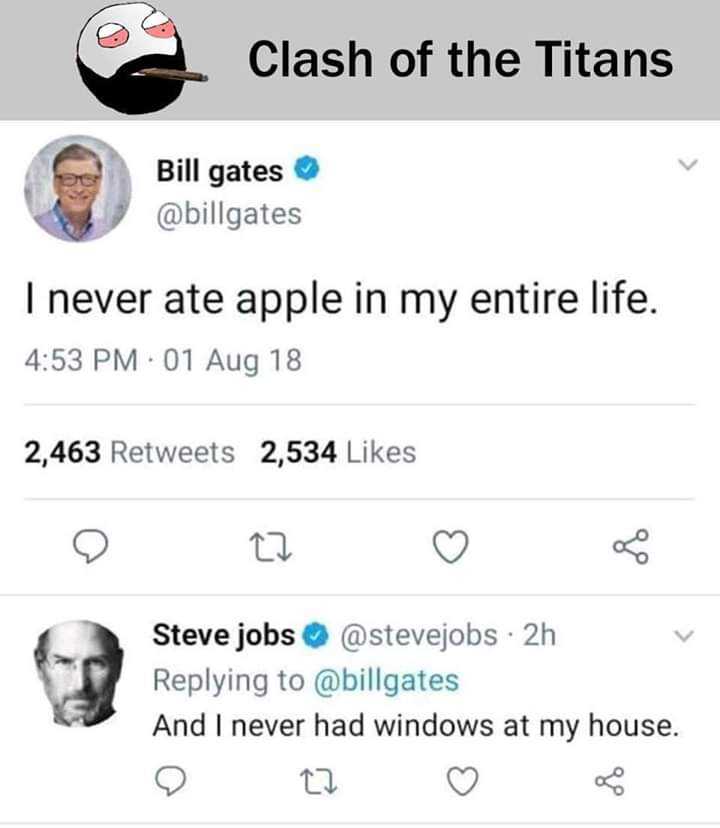 a screenshot of a twitter account with a photo of steve jobs