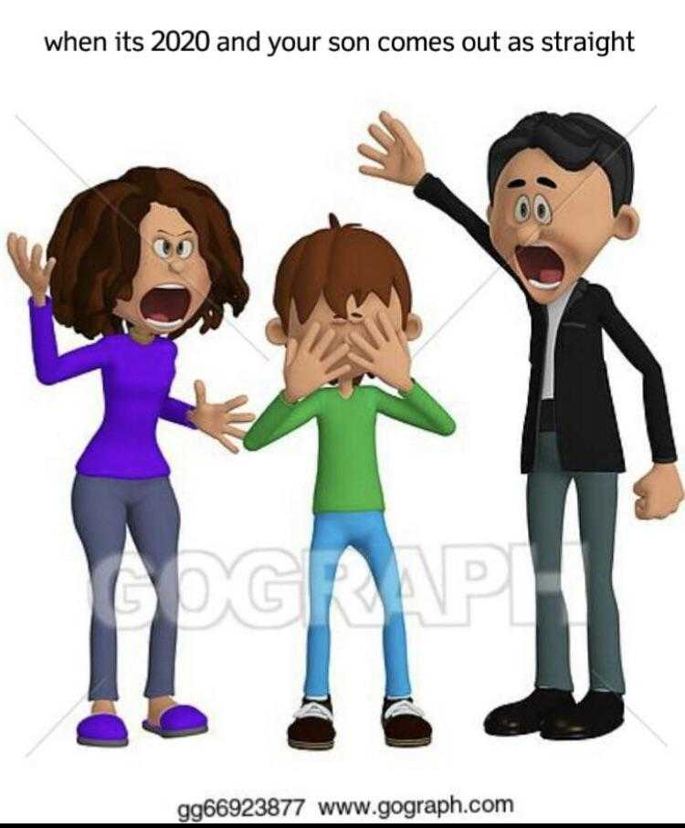 a cartoon of a family with a child and a woman yelling