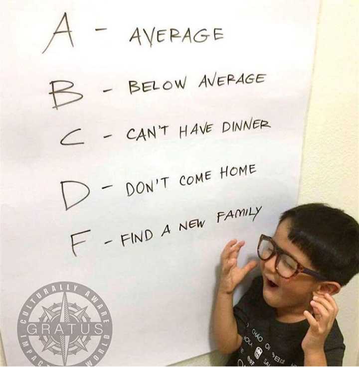 kid standing in front of a white board with a list of things to do