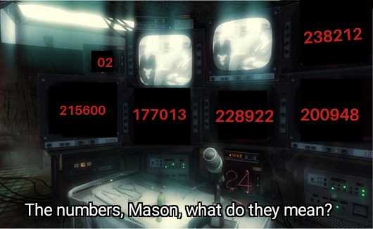 there are many monitors with numbers on them in a room