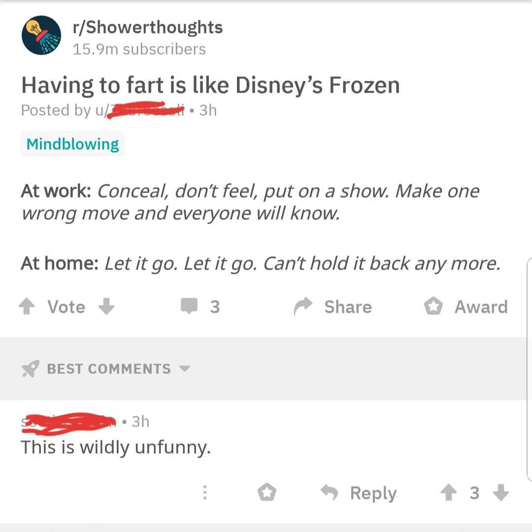 a screenshot of a tweet with a picture of a frozen frozen