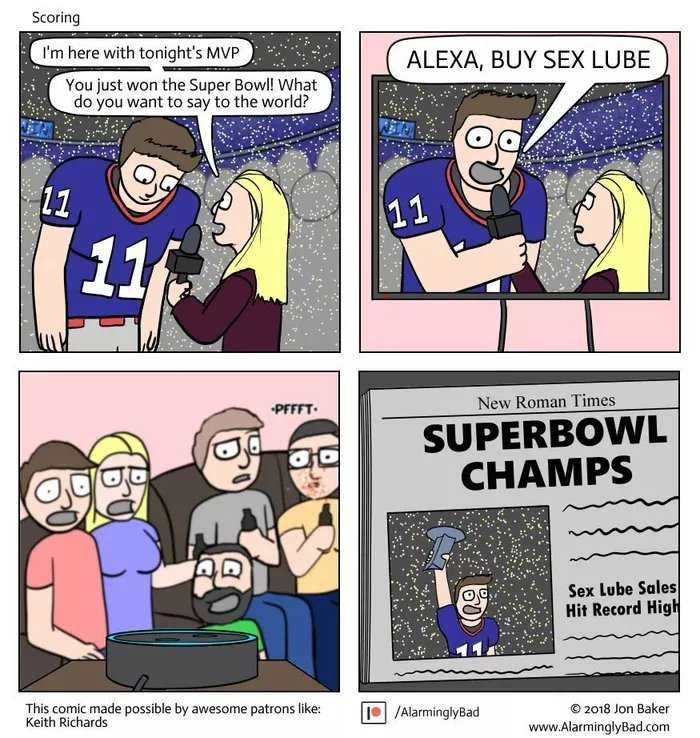 a cartoon of a football player is talking to a woman