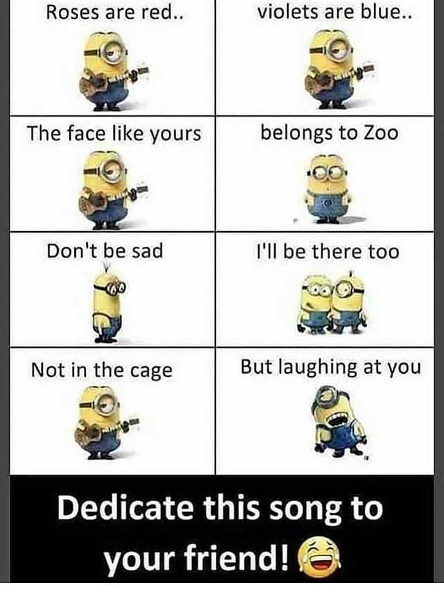 a picture of a minion with a caption saying that it is not a joke