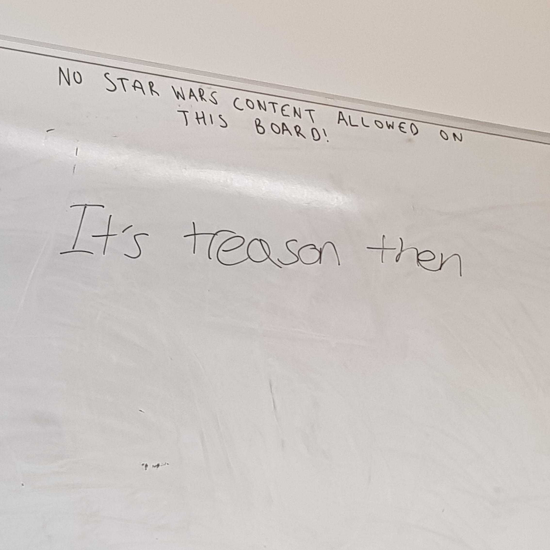 there is a white board with writing on it that says it ' s teach him